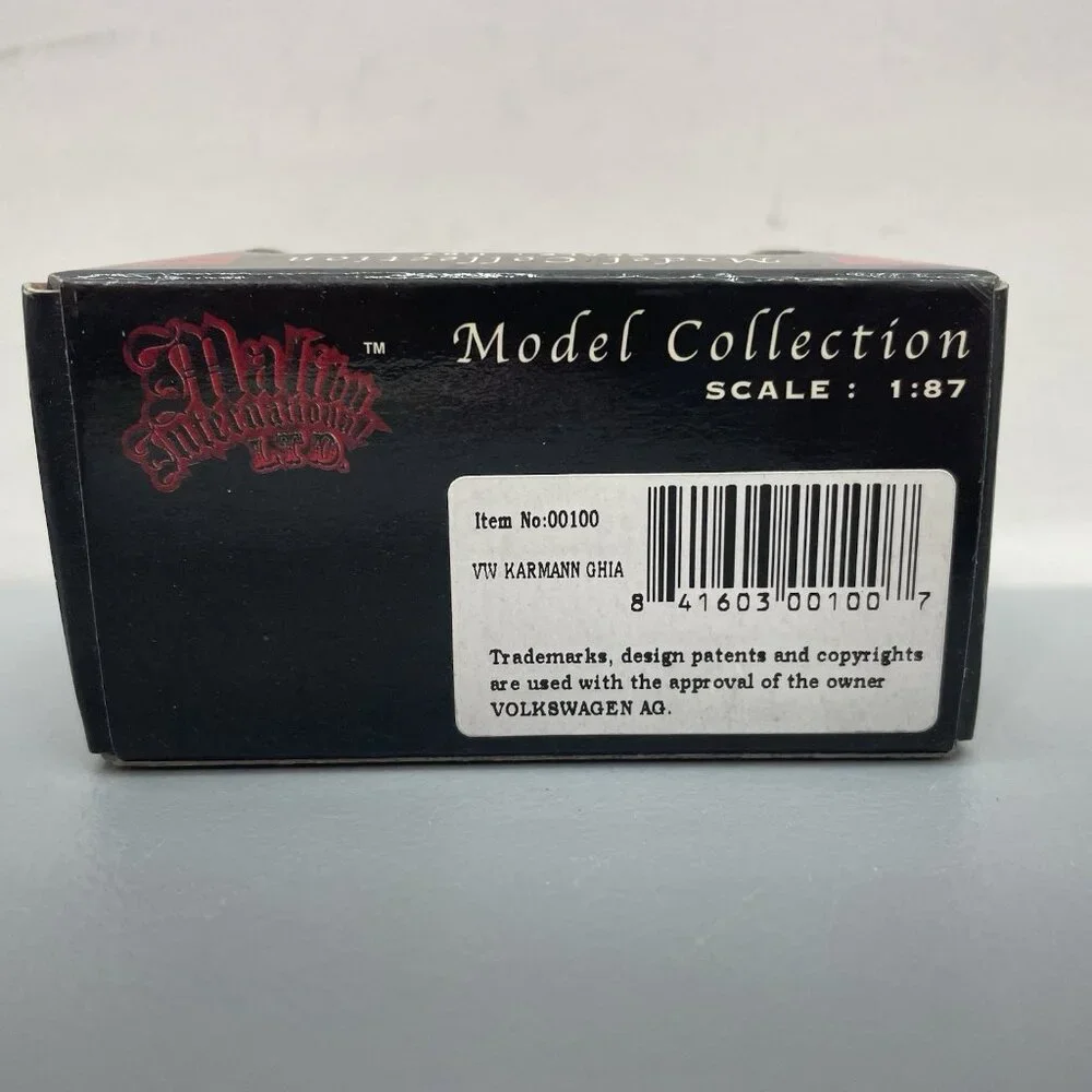 Malibu International 1:87 Volkswagon VW Karmann Chia Coupe Car Black Die Cast